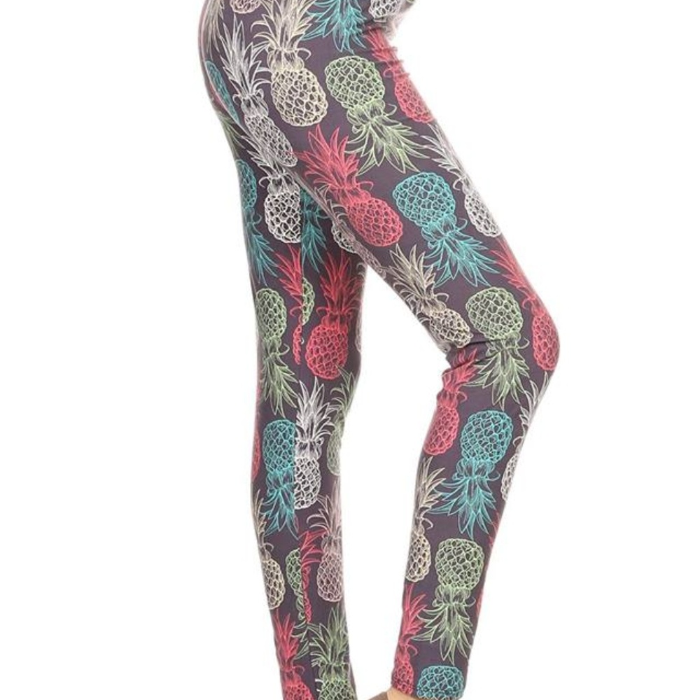 Super Buttery Soft Pineapple Leggings
